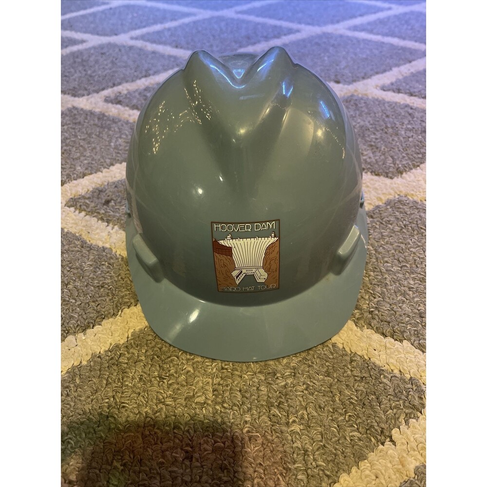 Hoover Dam Souvenir Hard Hat Tour.  V- Gard MSA / Adjustable Vintage - Med